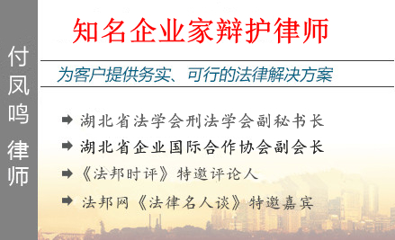 付鳳鳴,武漢企業(yè)家辯護(hù)律師